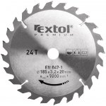 EXTOL PREMIUM Kotouč pilový s SK plátky, O 165x2,6x20mm, 24T (8803217) – Sleviste.cz