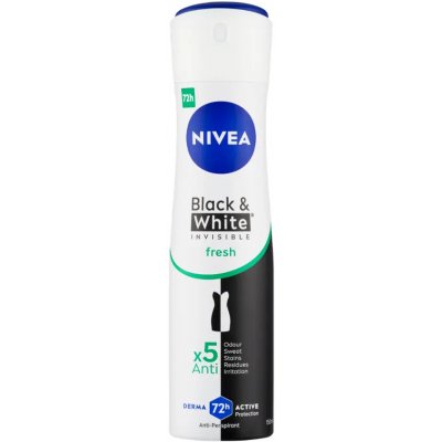 NIVEA deospray pro ženy Black & White Invisible Fresh 150 ml – Sleviste.cz