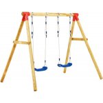 Greatstore sada houpaček 230 x 130 x 166 cm borové dřevo – Zboží Mobilmania