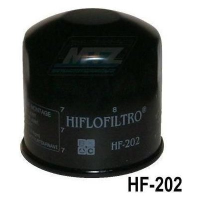 Filtr olejový HF202 (HifloFiltro) - Honda VF400 + VF500 + VT500 + VT500 Shadow + VT500 Eurosport + CBX750 + VF750 + VF750 Magna + VT800 Shadow + VF1000 + VF1100 + Kawasaki EN450+EX500+VN700+VN750 (433 – Hledejceny.cz