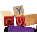 Razítko pro děti Small Foot Dřevěná dětská razítka abeceda