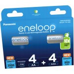 Panasonic Eneloop AA 2000mAh 4ks, AAA 800mAh 4ks BK-KJMCDE44E – Zboží Živě