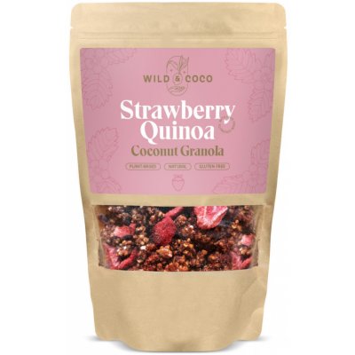 Wild & Coco Strawberry Quinoa Coconut Granola 220 g – Zboží Dáma