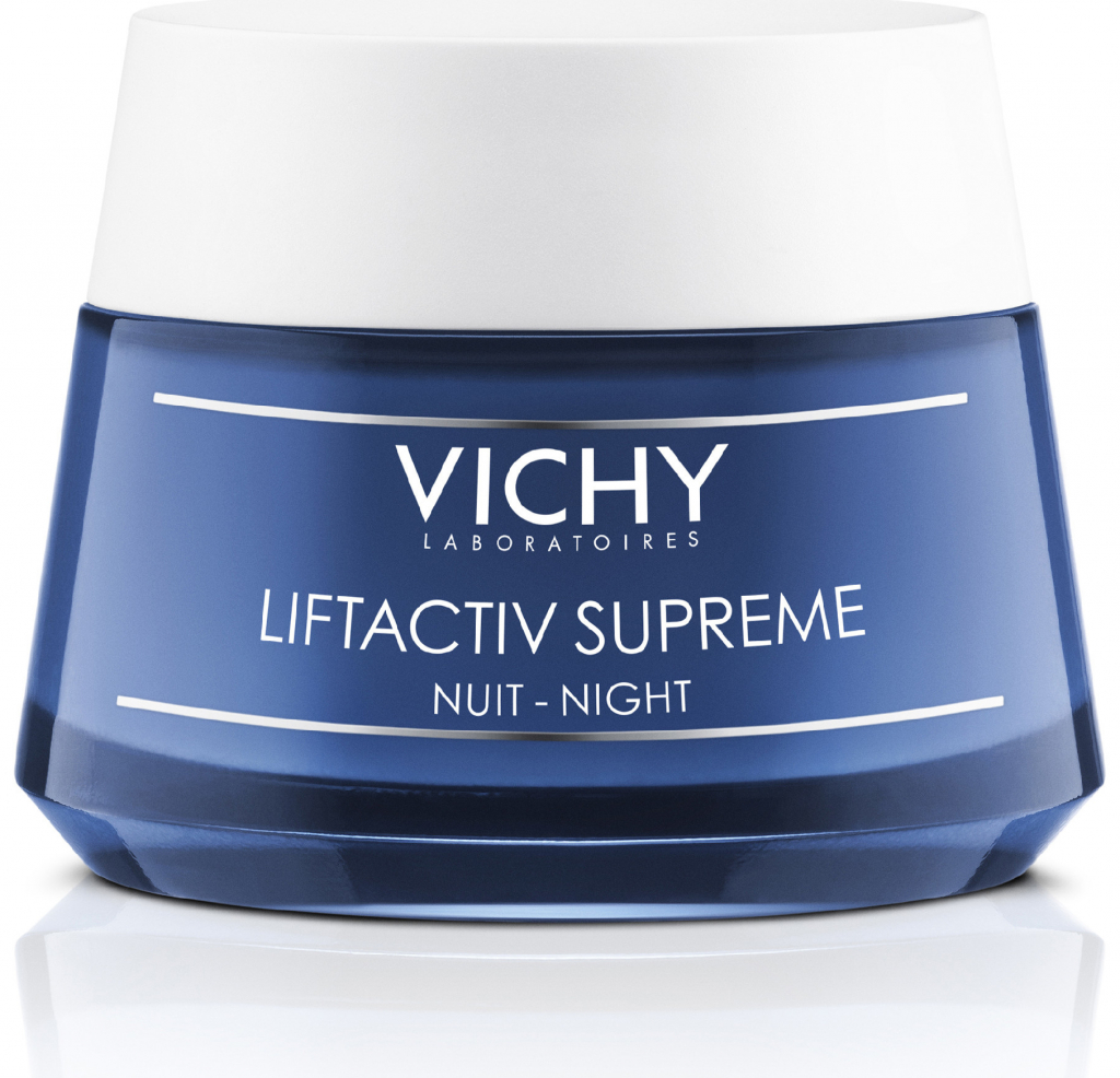 Vichy Liftactiv Supreme Long Lasting Lifting Feel noční zpevňující a protivráskový krém 50 ml