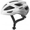 Cyklistická helma Abus Macator white silver grey šedá 2020