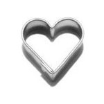 Vykrajovátko - SRDÍČKO hladké 1,3 x 1,3 cm / mini – Zbozi.Blesk.cz