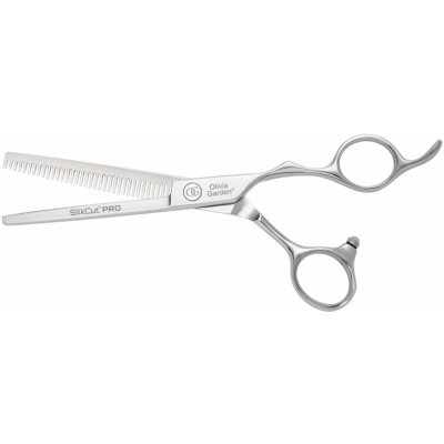 Olivia Garden SilkCut Efilační nůžky s mikroozubením Pro Thinner EUR 6,35" stříbrné SIT-PRO6.35 – Zboží Dáma