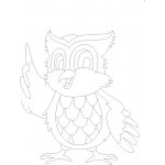 Radost v písku Šablona na pískování moudrá sova A5 148 x 210 mm – Zboží Dáma