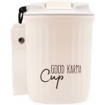 Goodie Good Karma Travel Cup Cestovní termohrnek BÍLÝ 360 ml – Zboží Dáma