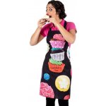 2P Servis Zástěra Cupcake´s 100% pes 80x69cm černá potisk 100% PES cupcake – Hledejceny.cz