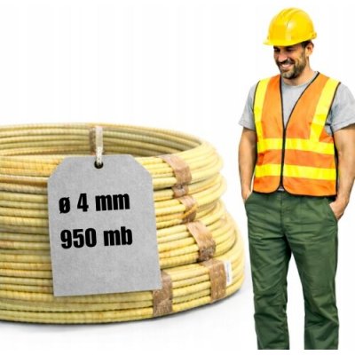 Kompozitní výztužné tyče ze skelných vláken fi 4 mm 950 m – Hledejceny.cz