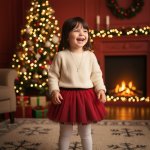 Dětská tylová tutu sukně s podšívkou nastavitelný pas černá/červená – Zboží Dáma