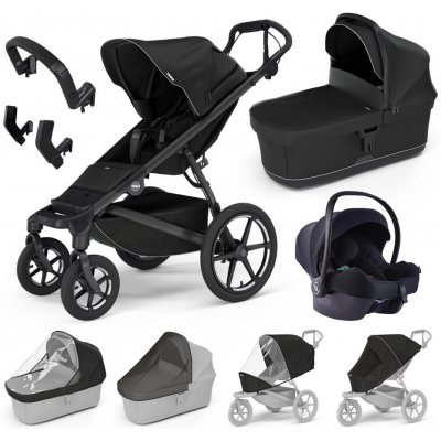 THULE Trojkombinace 9v1 Urban Glide 4-wheel + Bassinet + příslušenství 2024 + Avionaut Cosmo RWF Black – Zboží Mobilmania