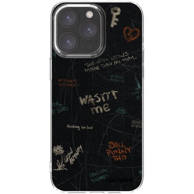 Picasee silikonový průhledný obal pro Apple iPhone 15 Pro Max - CONFESSION – Zboží Mobilmania