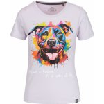 PitBull West Coast dámské triko WATER COLOR fialové – Zboží Dáma