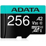 ADATA MicroSDXC 256 GB AUSDX256GUI3V30SA2-RA1 – Zbozi.Blesk.cz