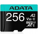 ADATA MicroSDXC 256 GB AUSDX256GUI3V30SA2-RA1 – Zboží Živě