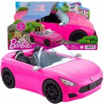 Barbie Kabriolet velké auto růžové auto pro panenky 2-místné HBT92 – Zboží Mobilmania