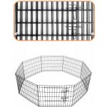 Springos Skladací ohrádka pro psa výběh pro štěnata 160 x 60 cm PA1007 – Zboží Dáma