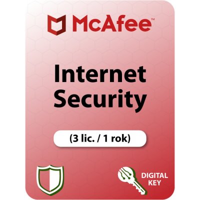 McAfee Internet Security 3 lic. 1 rok (MCAISS003U1N) – Hledejceny.cz