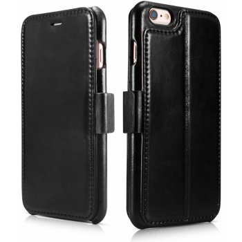 Pouzdro iCarer Vintage Wallet Case iPhone 6/6S Plus černé