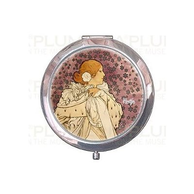 Plumeria Mucha Kapesní zrcátko Dáma s kaméliemi – Zboží Mobilmania