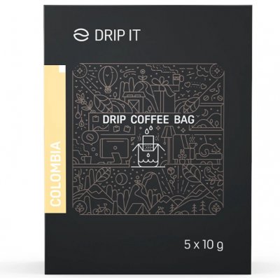 Drip it Káva ve filtru Colombia Sierra Nevada 5 x 10 g – Sleviste.cz