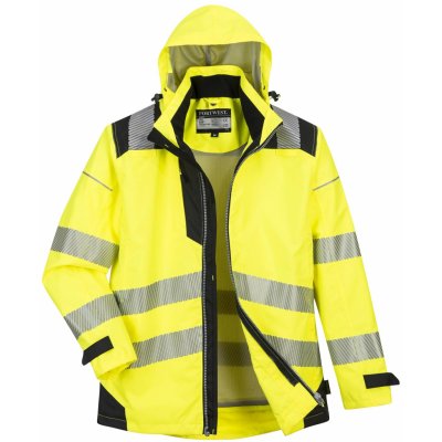 Portwest HI-VIS PW365 Reflexní nepromokavá bunda 3v1 Hv žlutá/černá