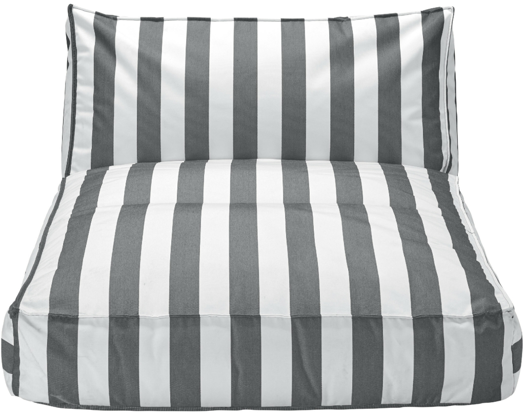 Blomus STAY 120 x 190 cm pruhované L černé