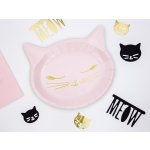 PartyDeco Talíře papírové Kočička 22 x 20 cm motiv kočička – Hledejceny.cz