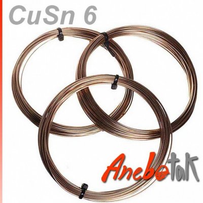 Bronzový drát měkký, 5 mm, (1 m) – Zboží Dáma