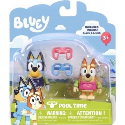 Tm Toys Bluey Blue sada figurek Pool Party Dogs 2-pack – Zboží Mobilmania