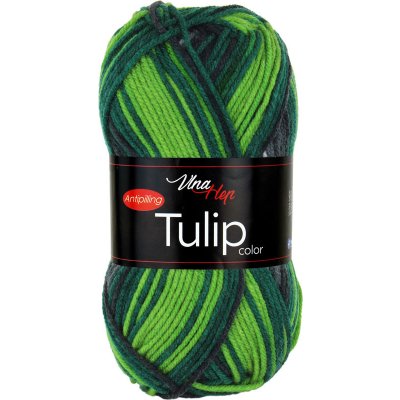 Vlna-hep Tulip color 5212 zeleno-světlý melír – Zboží Dáma