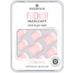 Essence French Click & Go umělé nehty 01 Classic French 12 ks – Zboží Dáma