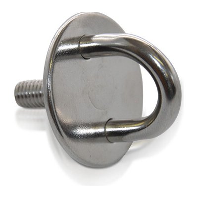 Deska s okem a šroubem kruhová, nerez A2, 8,0x50mm – Sleviste.cz