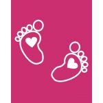 Bezvatriko tričko s potiskem pro budoucí maminky nožičky Purpurová – Hledejceny.cz