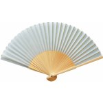 Bella Rose Látkový vějíř Dusty blue modrá dřevo textil – Sleviste.cz