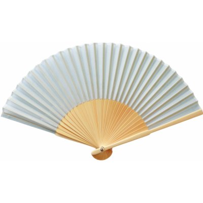 Bella Rose Látkový vějíř Dusty blue modrá dřevo textil – Sleviste.cz