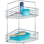 WENKO Polička Milano rohová dvoupatrová 37x23x32 cm, drátěná, chrom – Zbozi.Blesk.cz