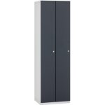 Triton 2 dveřová Modular 1970 x 600 x 500 mm kov Cylindrický zámek Burg do kovu kov šedá RAL 7035 kov šedá RAL 7035 – Sleviste.cz