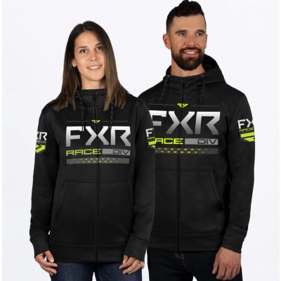 FXR Unisex Race Division Tech Hoodie Black Hi Vis