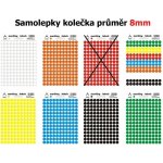 Samolepicí kolečka 8 mm různobarevná – Zboží Mobilmania
