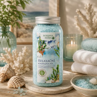 Bohemia Herbs Dead Sea relaxační koupelová sůl 900 g – Hledejceny.cz