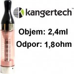 Kangertech CC/T2 Clearomizer 1,8ohm červený 2,4ml