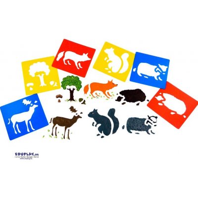 Eduplay Šablony LESNÍ ZVÍŘATA – Hledejceny.cz