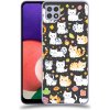 Pouzdro a kryt na mobilní telefon Samsung Pouzdro ACOVER Samsung Galaxy A22 5G A226B s motivem Little cats