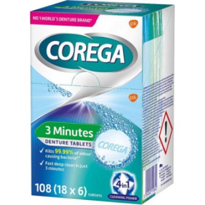 Corega 3 Minutes čisticí tablety 108 ks – Hledejceny.cz