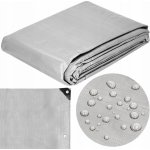 Springros Krycí plachta s oky 4x8 m extra silná 210g PE stříbrná PROTECT GA2141-XG – Zboží Dáma