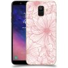 Pouzdro a kryt na mobilní telefon Samsung Pouzdro ACOVER Samsung Galaxy A6 A600F s motivem Floral I