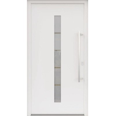 ARON vchodové dveře 3111-2 bílé 100 x 210 cm P – Hledejceny.cz